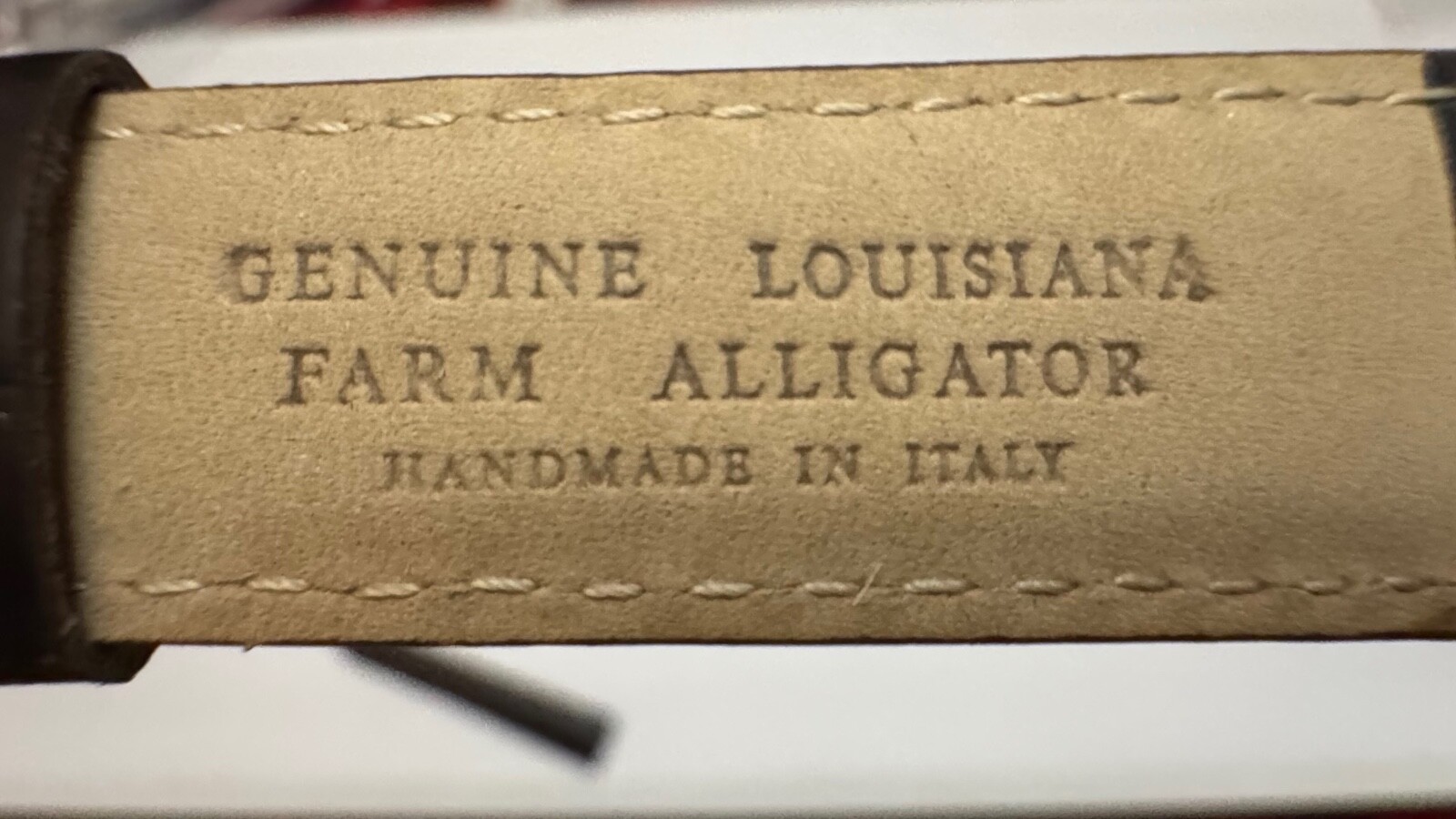 LOUISIANA FARM Padded Alligator Watch Strap Genuine Alligator Leather Fits Rolex