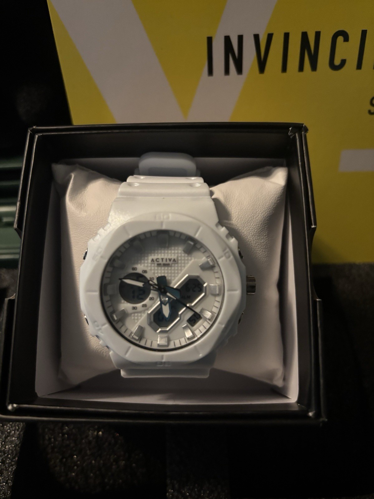 Activa Activa Analog/Digital Quartz 100m White Silicone Band Sport Watch w/ Box
