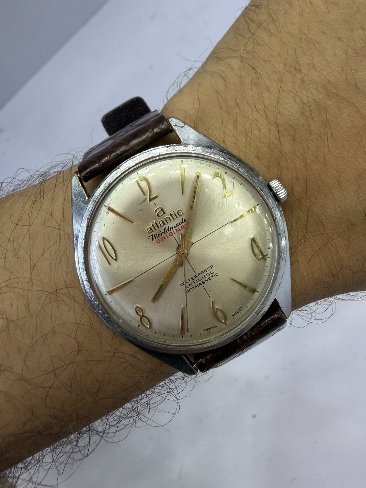 vintage atlantic watch automatic working well
