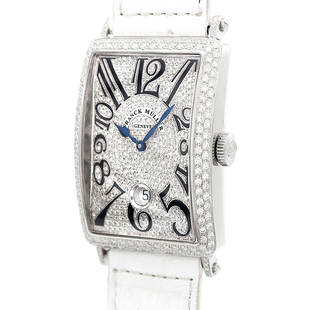 FRANCK MULLER Long Island Double Aftermarket Diamonds 1200 SCDT TO280366