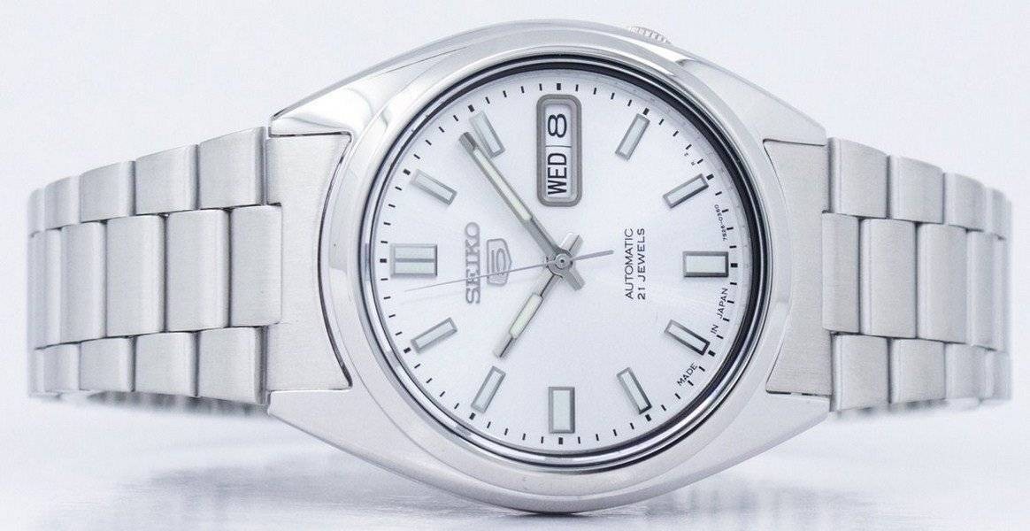 Seiko 5 Automatic Japan Made SNXS73J1 Stainless Steel Silver Dial 30M Mens Watch