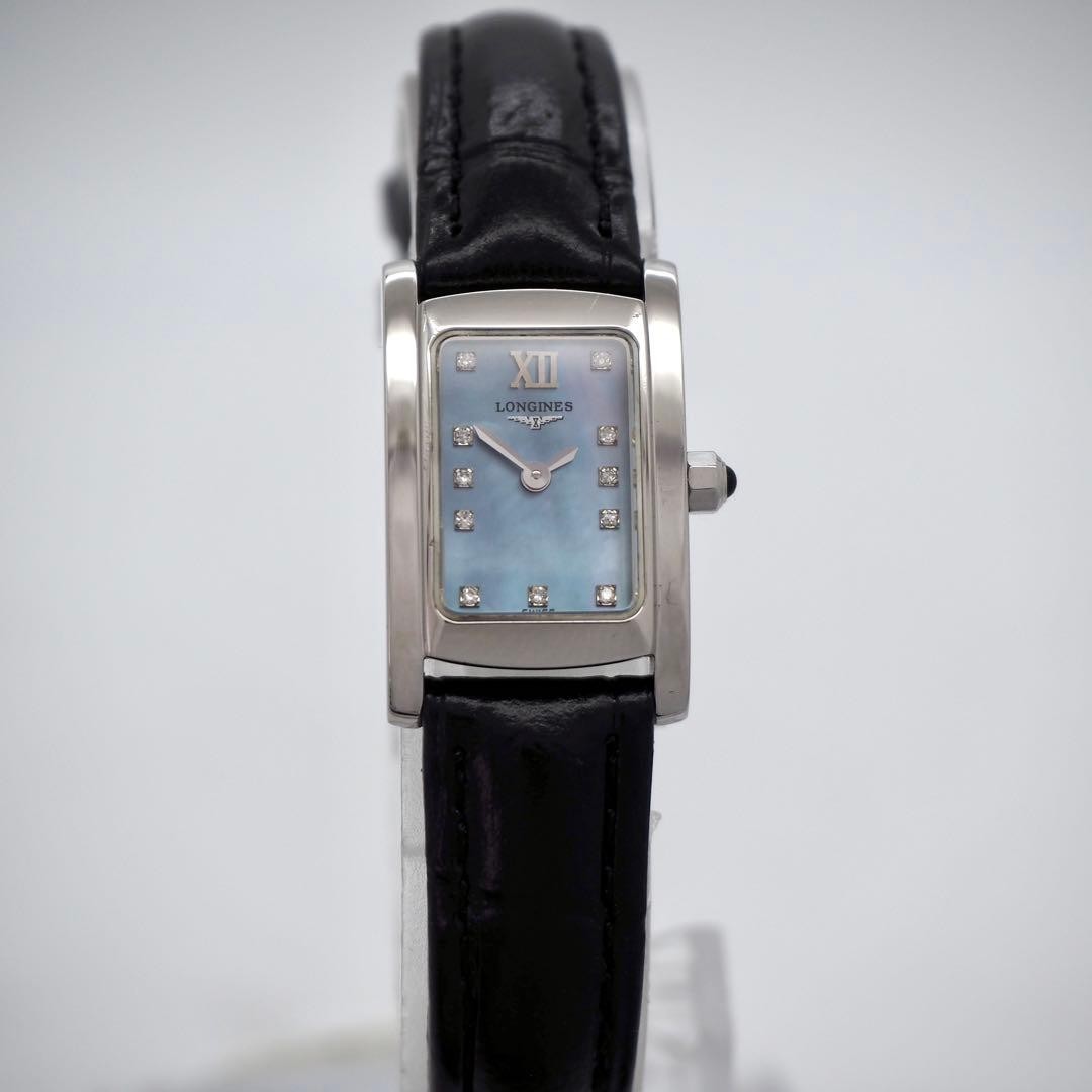Longines DolceVita L5.158.4 11P Diamond Blue Shell Dial Ladies Watch Japan