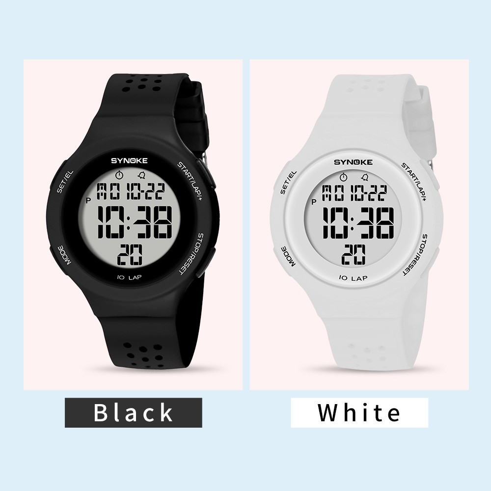 US Waterproof Digital Wristwatch LED Backlight Alarm Watch Sports for Men Women