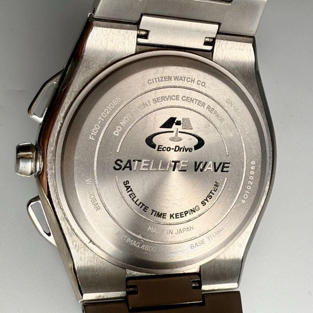 CITIZEN Satellite Wave F100-T021085 Eco Drive Radio Watch Titanium 45mm Date