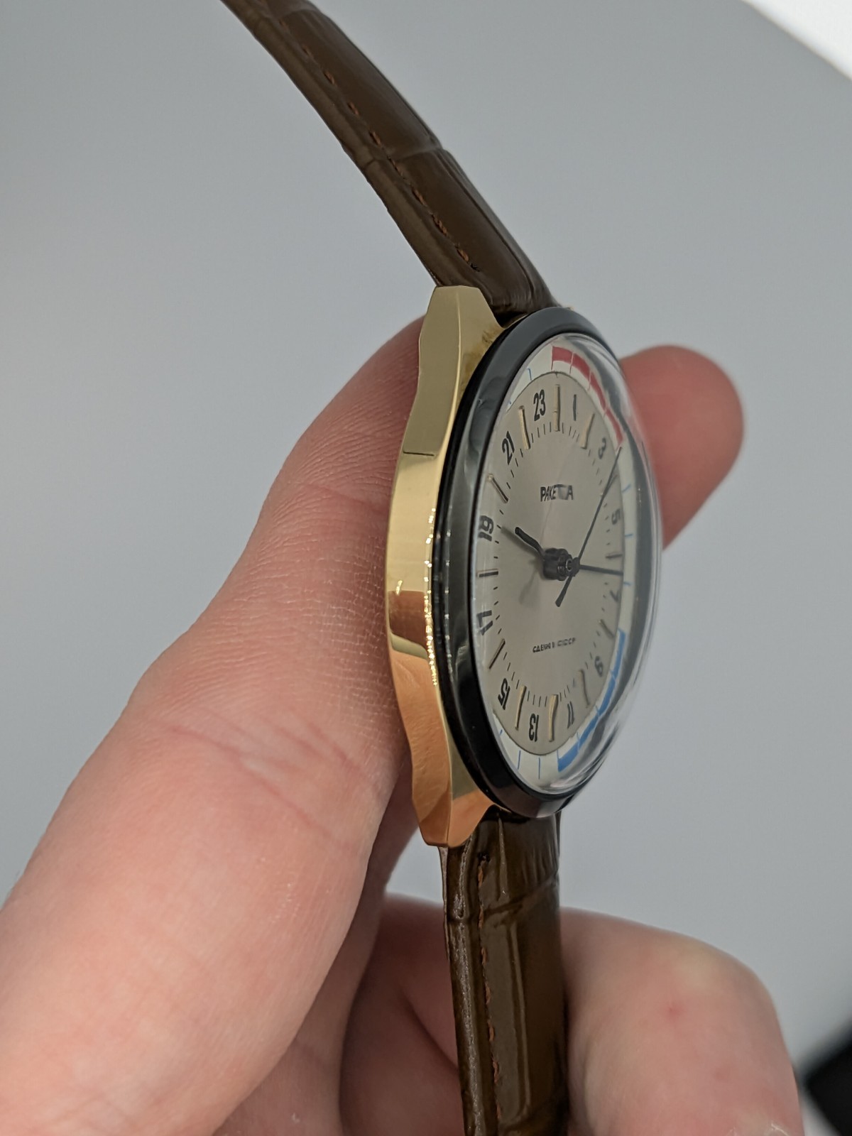 RARE Raketa 24 Hours USSR Soviet wristwatch Arctic Antarctica Polar Mechanical
