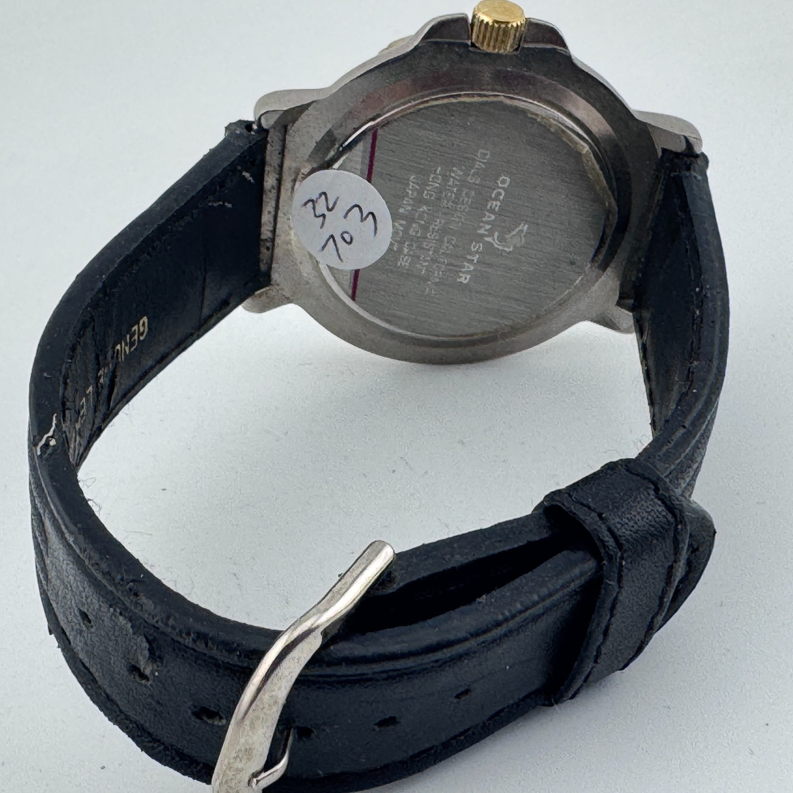 Fieldstone Farm Ocean Star Quartz Watch Men Dual Tone Rotating Bezel New Battery