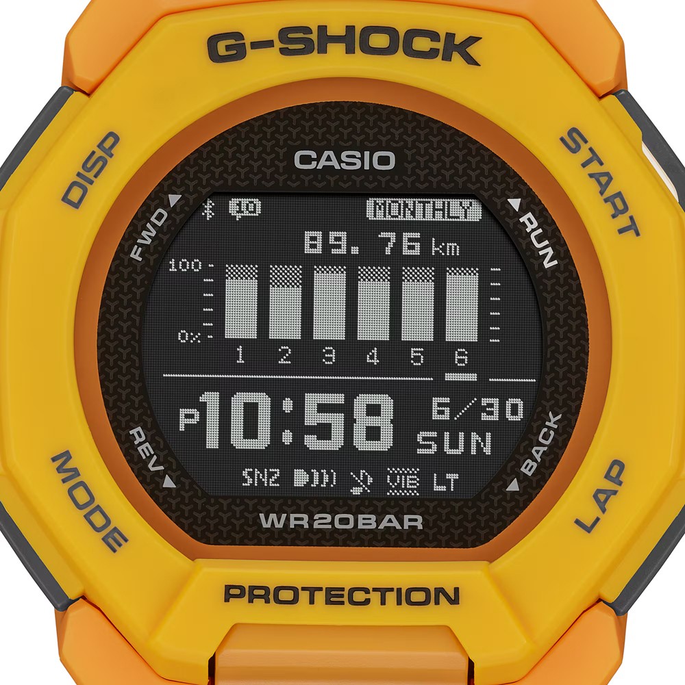 Wristwatch Casio G Shock GSHOCK GBD 300 9JF G SQUAD Smartphone Link New