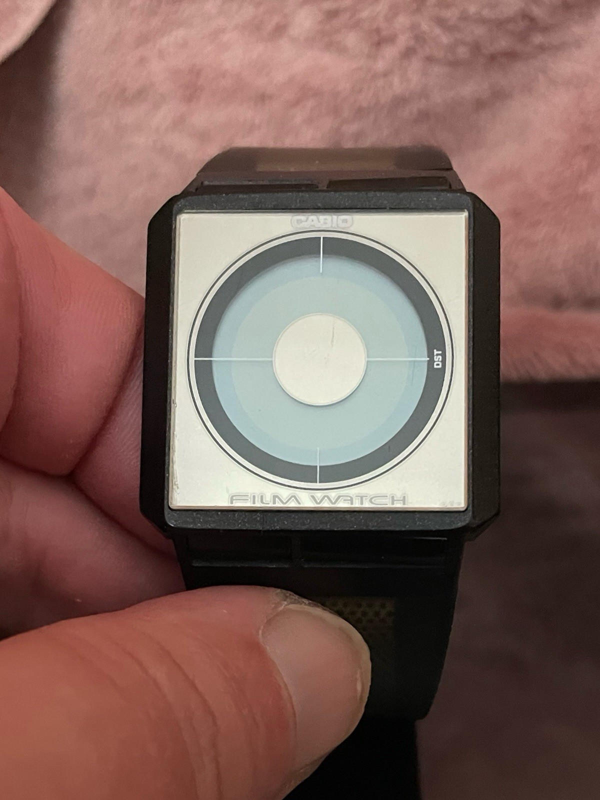 Vintage Casio FS-02 Film Watch. Rare Mirror Face