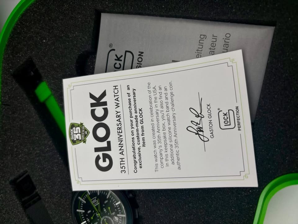 Glock Limited Edition Precision 35 Anniversary Titanium Solar Chronograph Watch