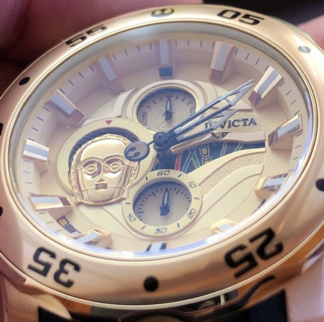 Invicta Star Wars C3P0 Limited Edition Gold Chronograph