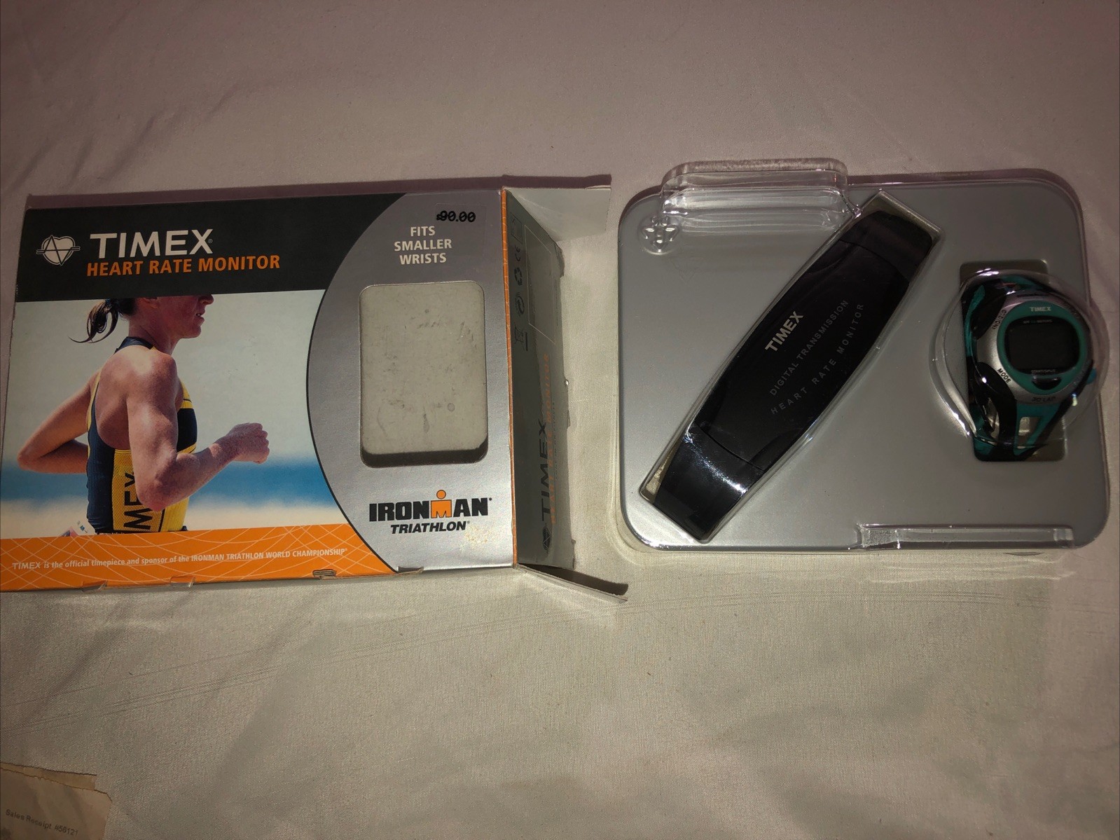 Timex Ironman 30 Lap Indiglo Digitial Sports Watch & Heart Rate Monitor Untested