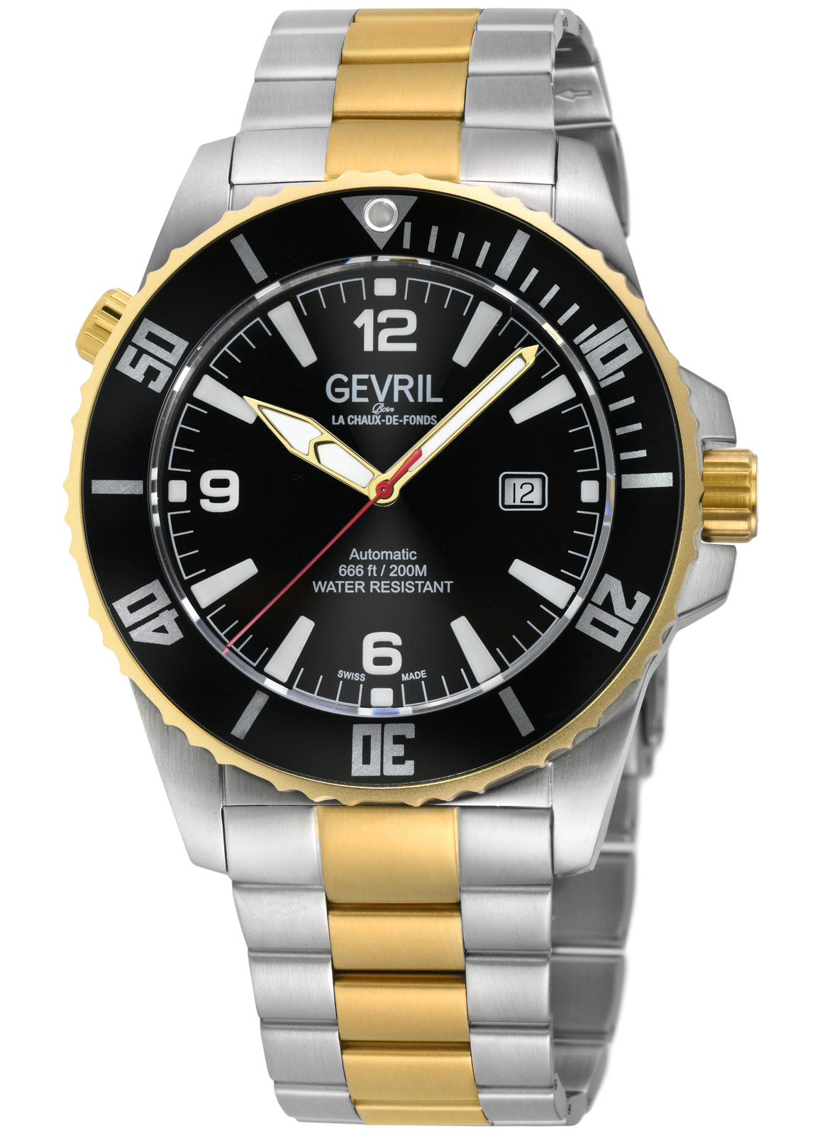 Gevril Canal Street 46mm Swiss Automatic Wristwatch 46602b