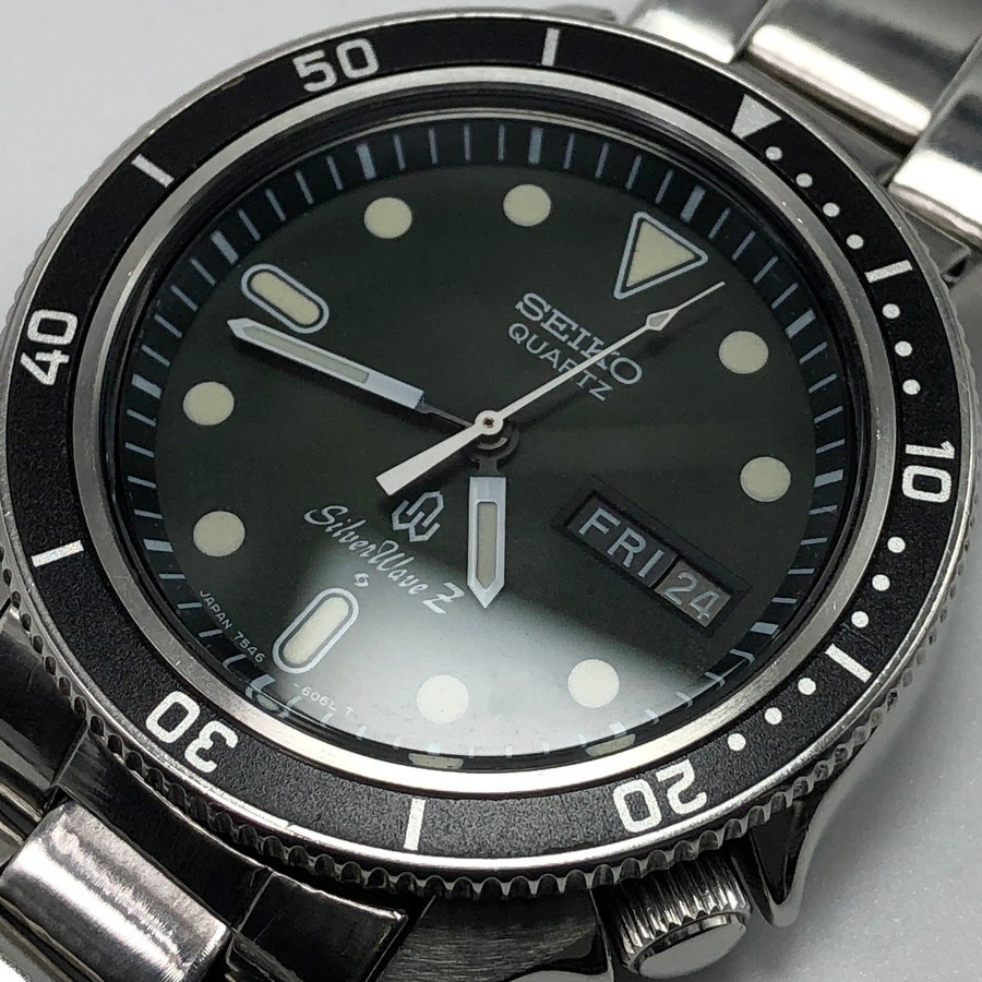 Vintage 1978 SEIKO Silver Wave Z 7546-6060 Quartz Japan #2617