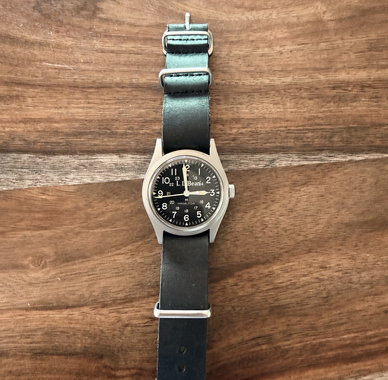 1980s Hamilton L.L.Bean 9415 Manual Wind Field Watch 34mm Swiss ETA 2801-2