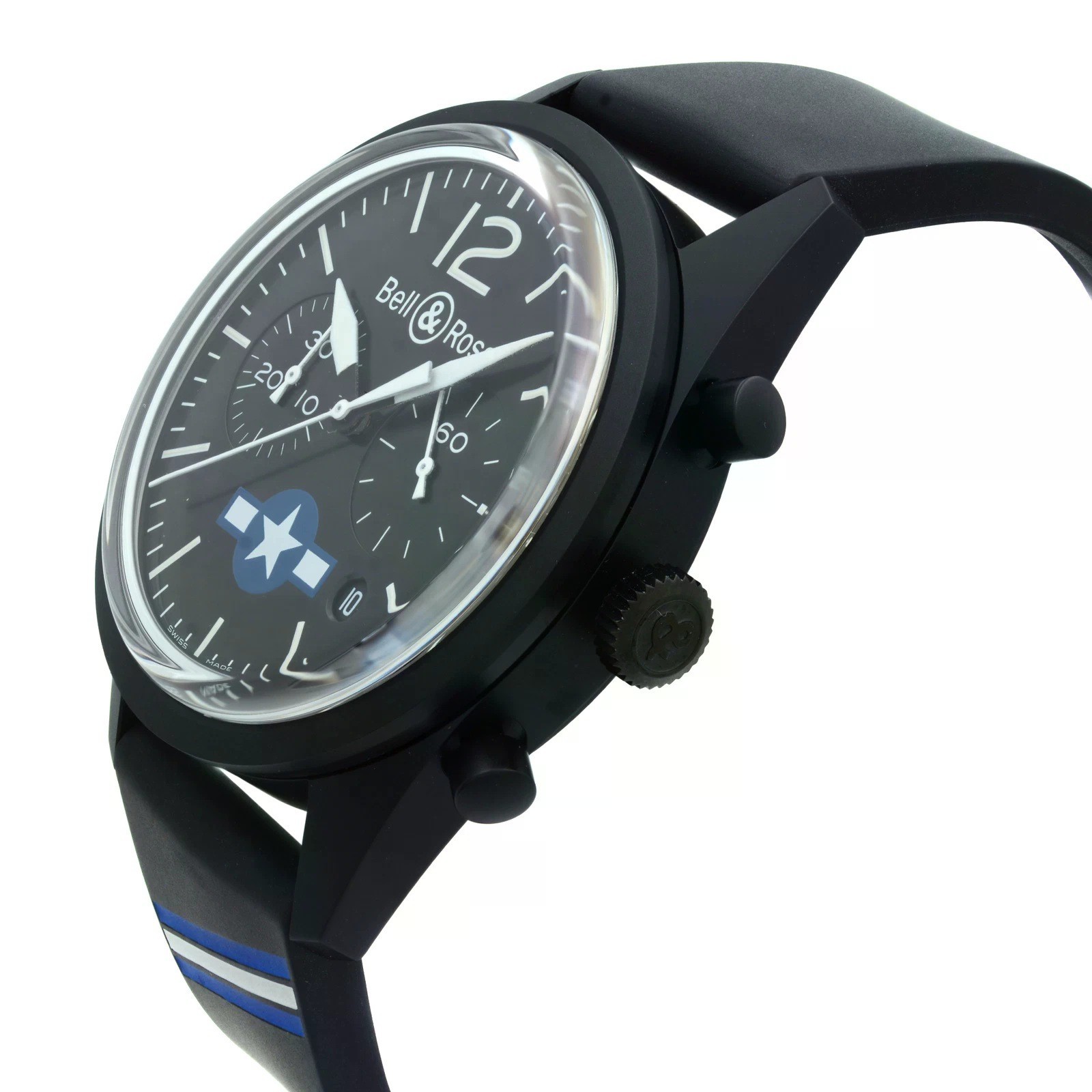 Bell & Ross Vintage 1 of 99 US Air Force Black Dial Automatic Chronograph Watch