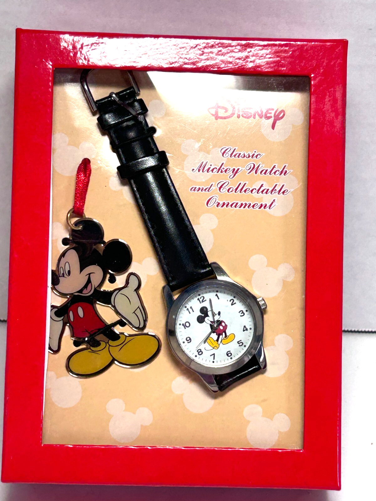 Disney Mickey Mouse Christmas Ornament Set Watch W89 Box3