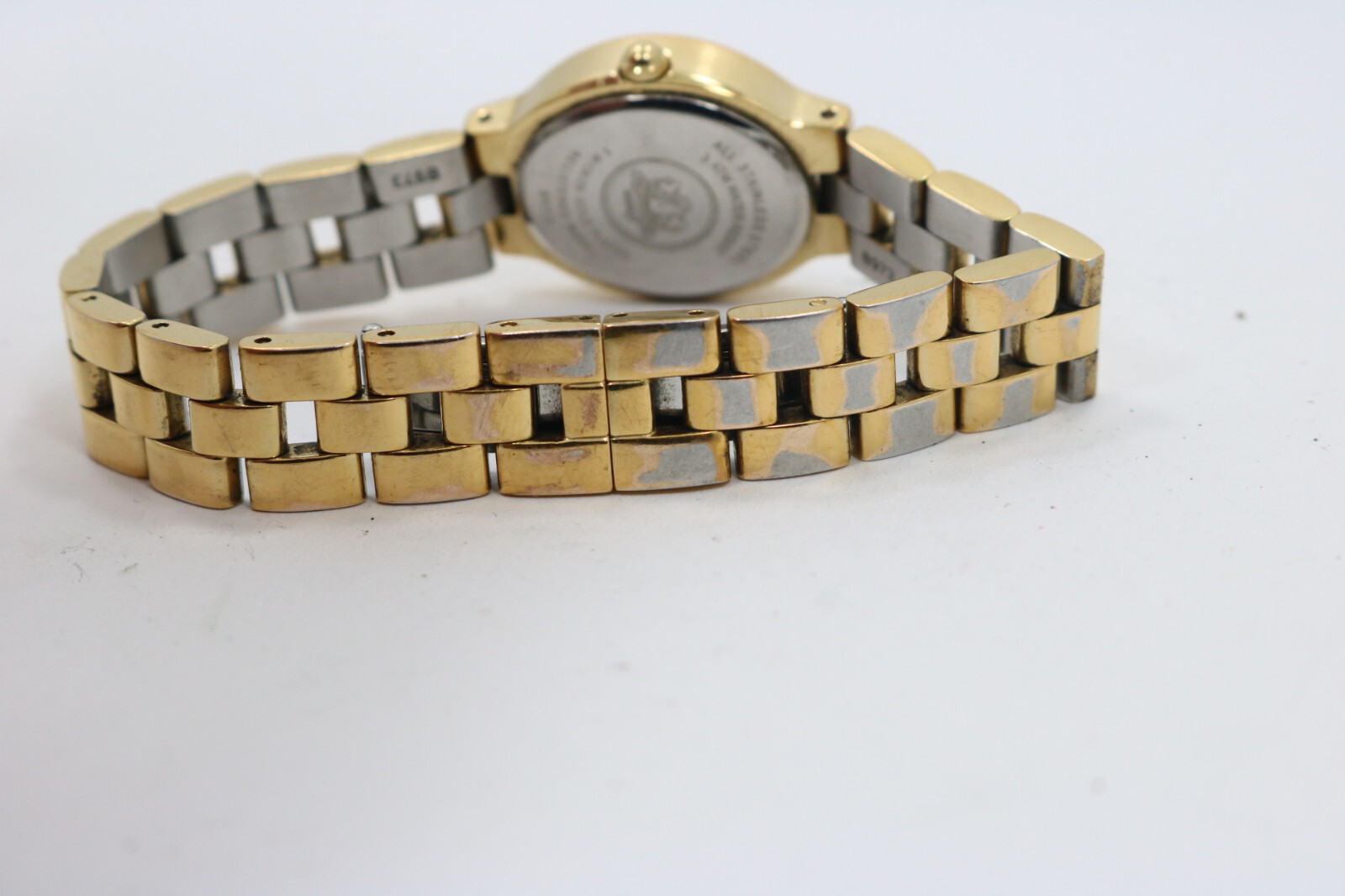 FESTINA Womens 8973 Gold Tone Steel Dress Watch New Battery