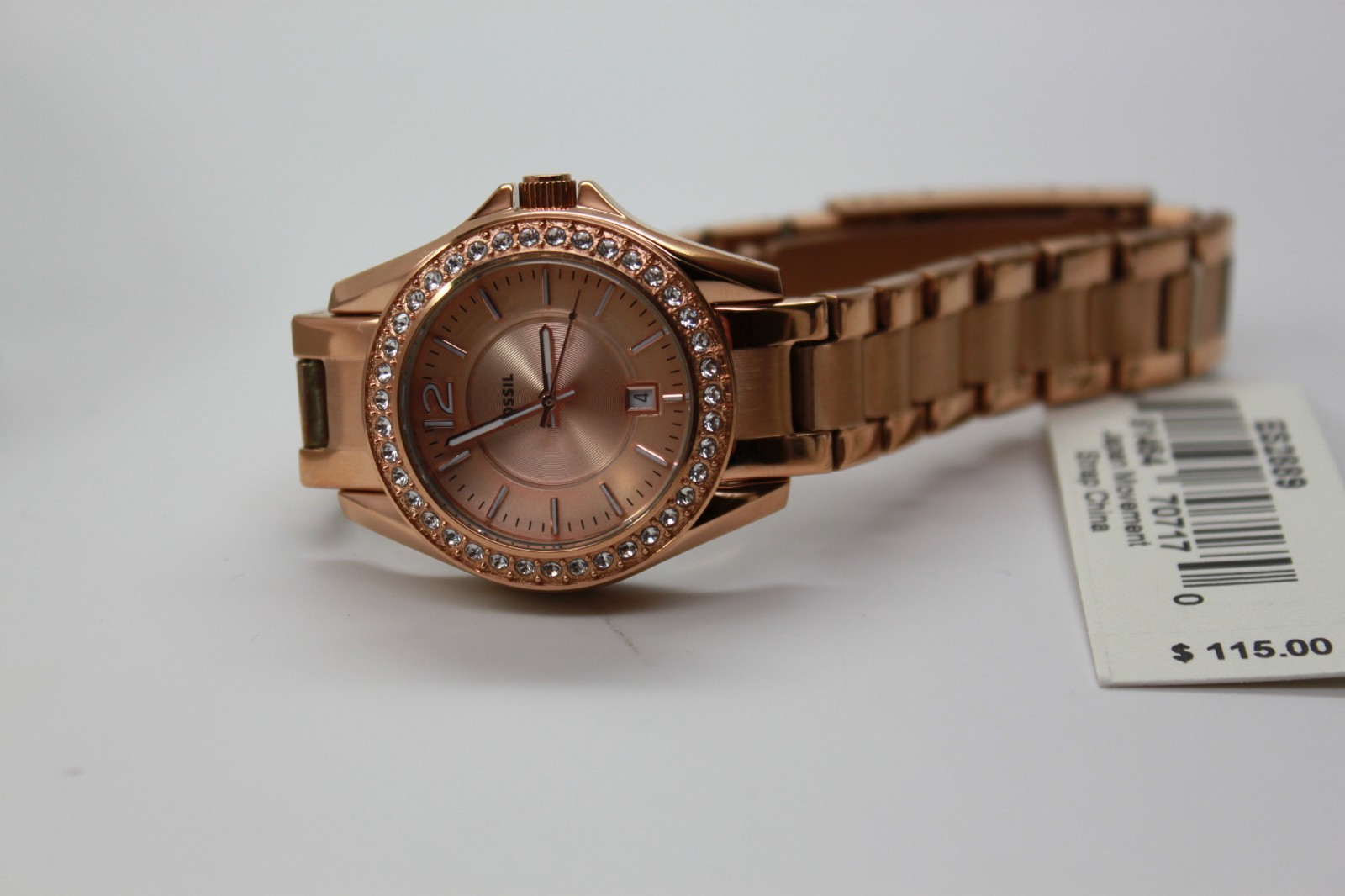 Fossil ES-1967 Stella Day Date Display Quartz White Dial, ES1967 *BRAND NEW*