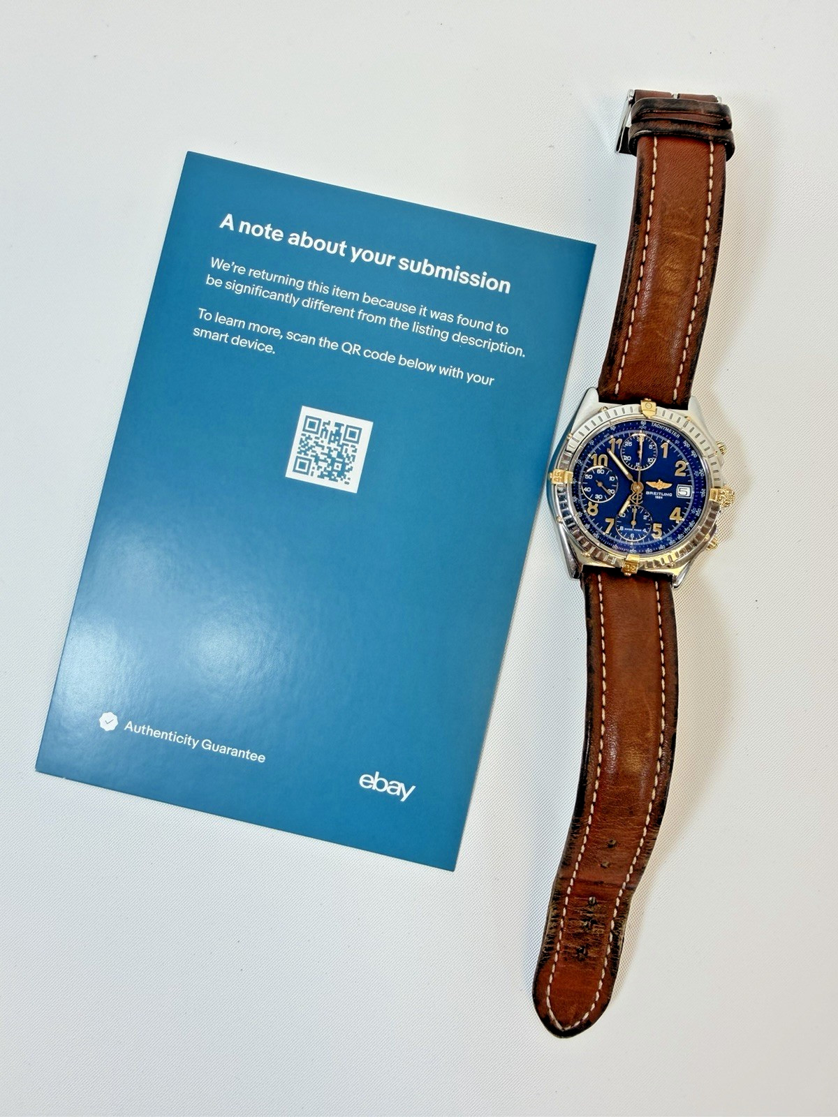 Breitling Chronomat Bicolor B13050.1 Blue Automatic Mens Watch – FAST SHIPPING