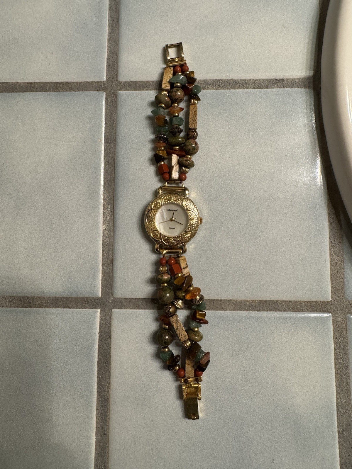 Lucoral Quartz Watch 183 Cool Unique Bead And Gemstone Watch