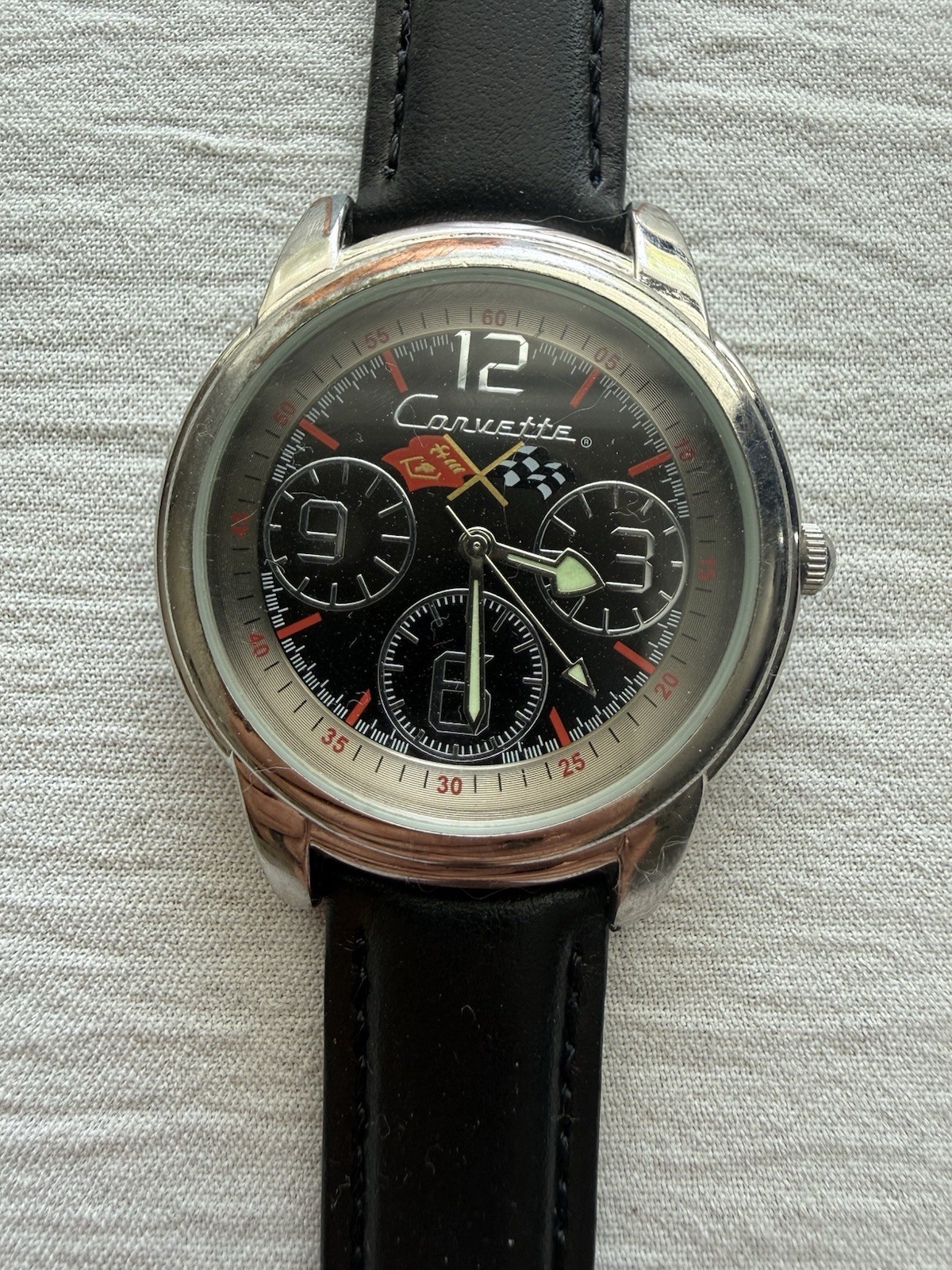 Vintage 2000s Avon Chevrolet Corvette 37mm Quartz Watch