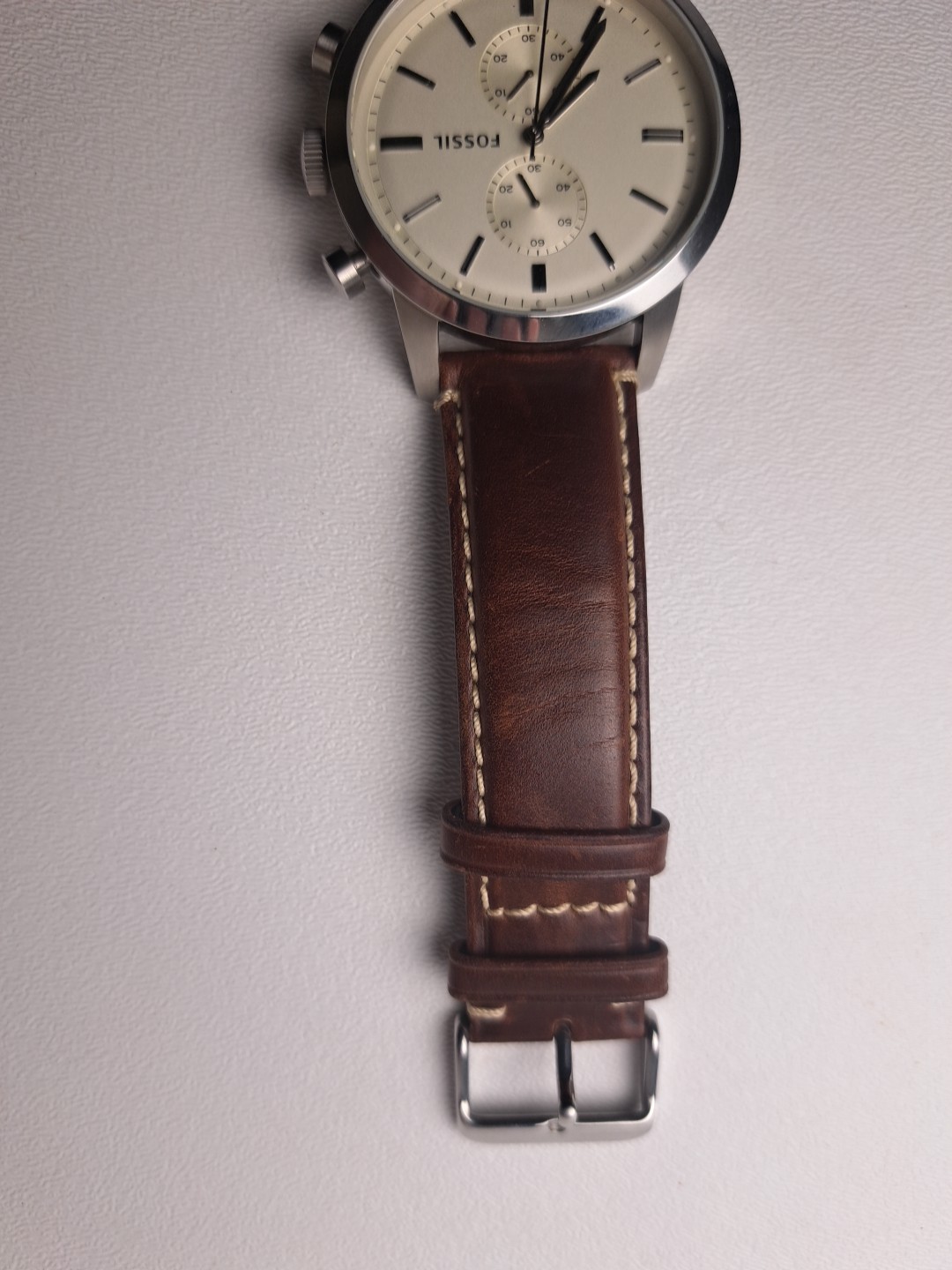 Fossil FS4865 Townsman Chronograph Stainless Steel Men’s Watch 48mm Nice,Working