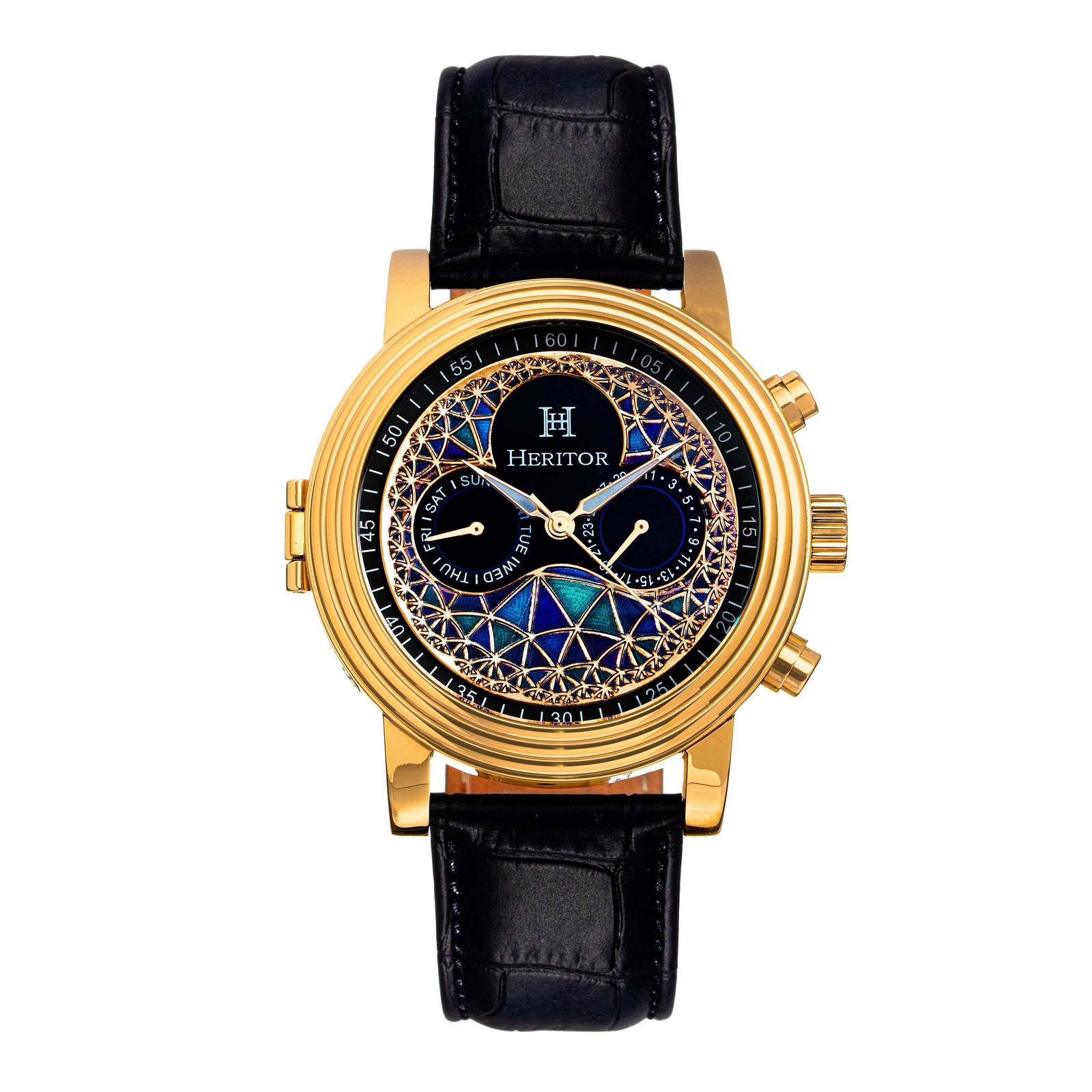 Heritor Legacy 44mm Automatic Wristwatch HERHR9703