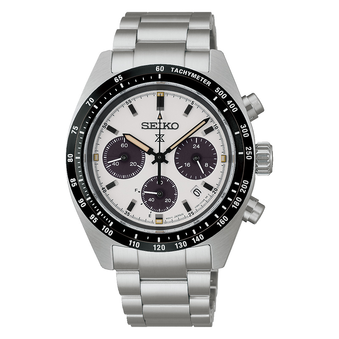 Seiko Prospex Speedtimer Solar Chronograph 39MM White Dial Watch SSC961 (SSC813)