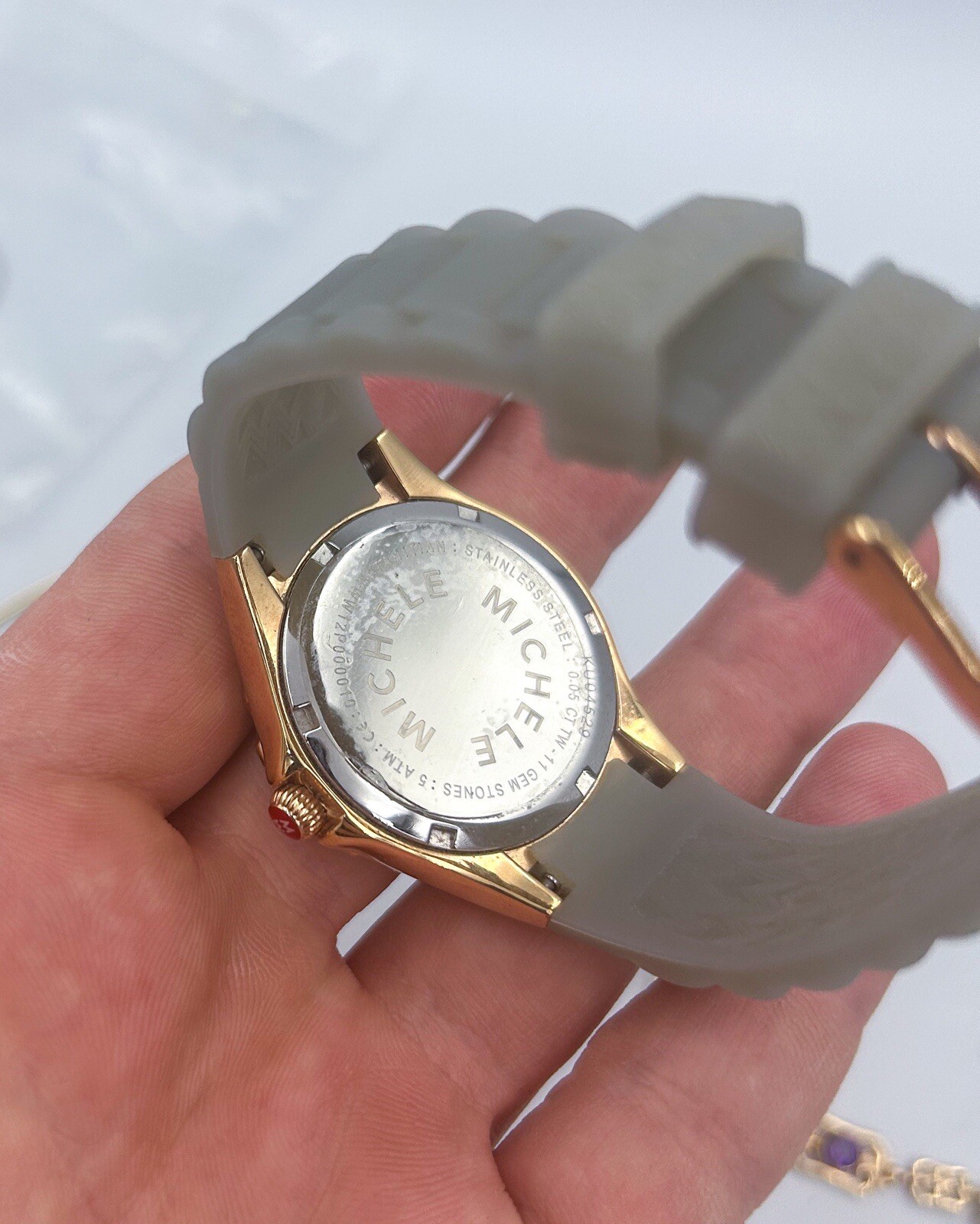 Michele Tahitian Rose Gold Watch – MWW12P000010 – New Battery