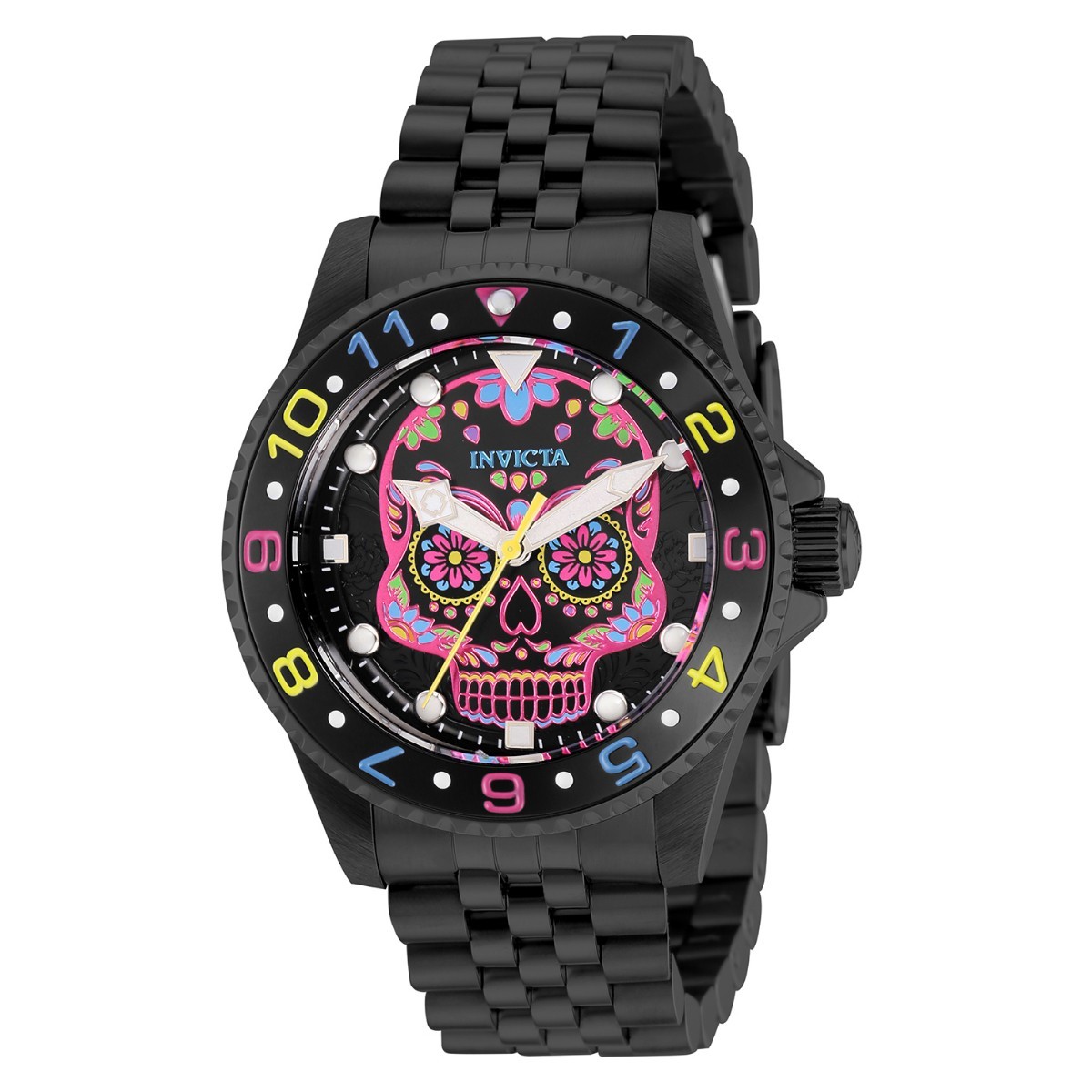 Invicta Pro Diver Dia De Los Muertos Men’s Watch-40mm, Black (36859)-New In Box
