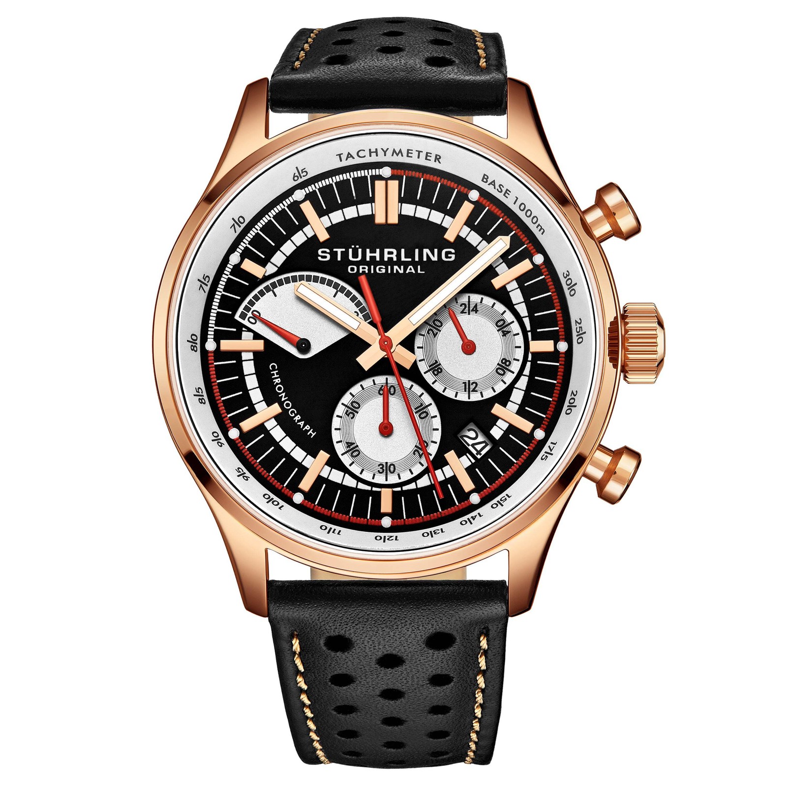 Monaco Brown/Leather/Brown Dial/Rose Case | Brown Dial Wristwatch 934.03
