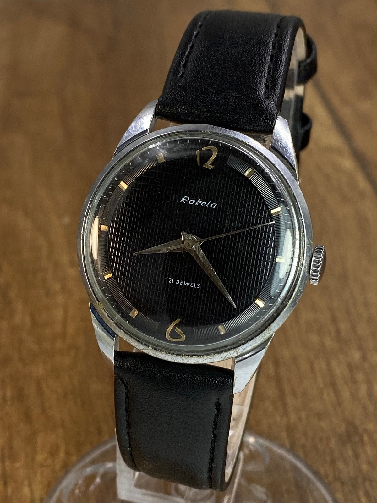 Raketa Baltika mechanical 21j vintage Soviet Era mens wristwatch USSR