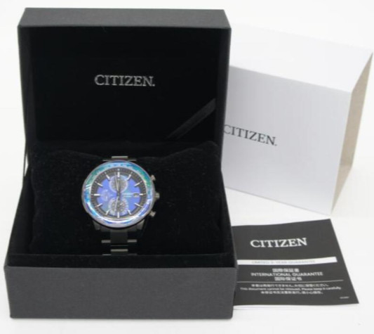 CITIZEN Attesa AT8314-53L Titanium Blue Green Eco-Drive Watch w/Box From Japan