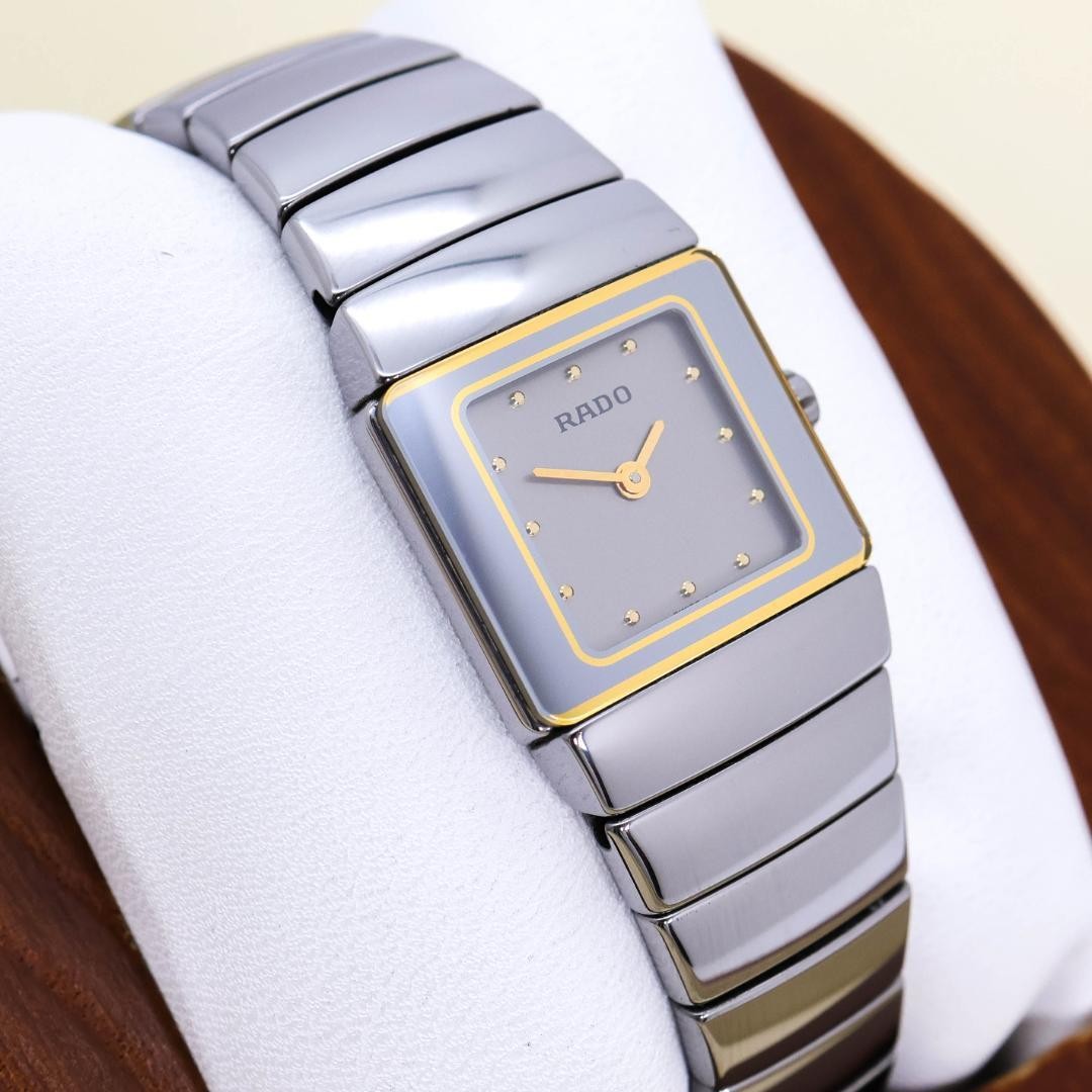 RADO DiaStar Quartz Watch High Ceramics Square 3644 Used Excellent Condition