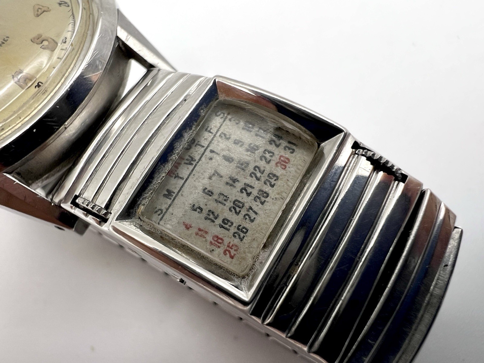 Vtg GRUEN Precision Men’s Auto-Wind Watch 406SS 17 Jewels Works!