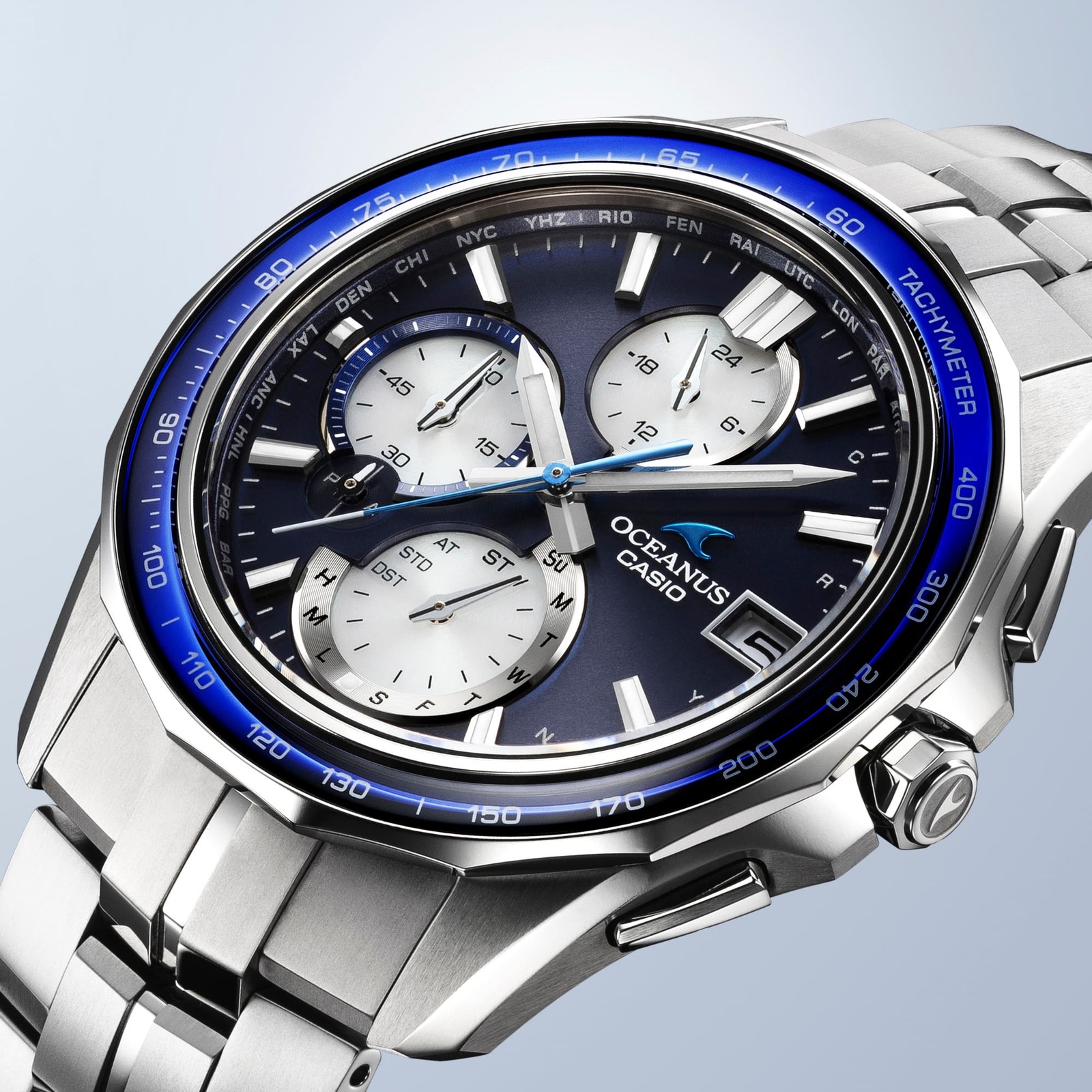 CASIO OCEANUS OCW-S7000F-2AJF Manta Titanium Bluetooth Radio Solar Watch 42.8mm