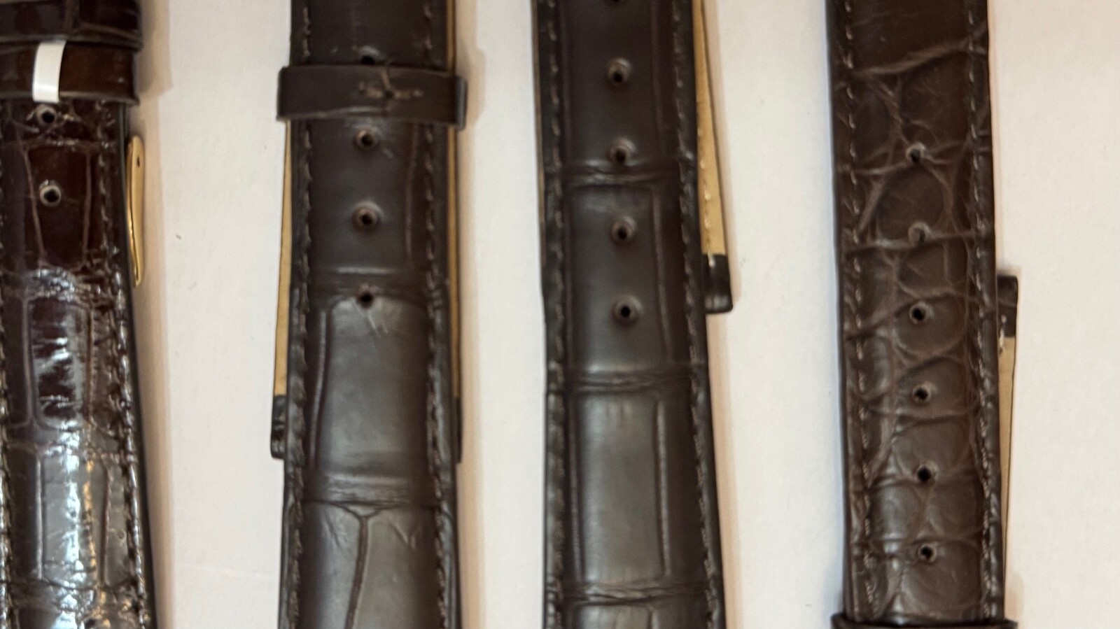 LOUISIANA FARM Padded Alligator Watch Strap Genuine Alligator Leather Fits Rolex
