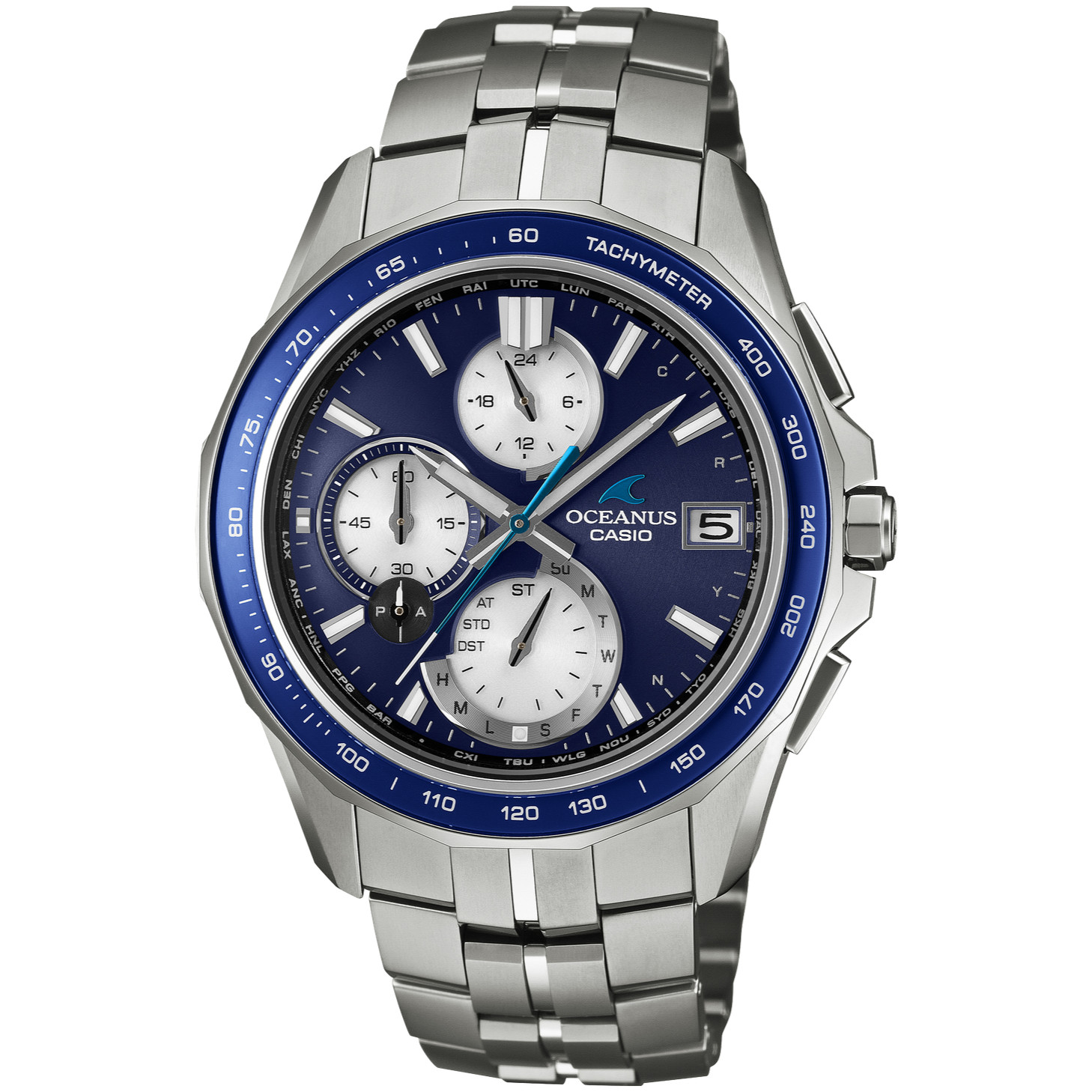 CASIO OCEANUS OCW-S7000F-2AJF Manta Titanium Bluetooth Radio Solar Watch 42.8mm