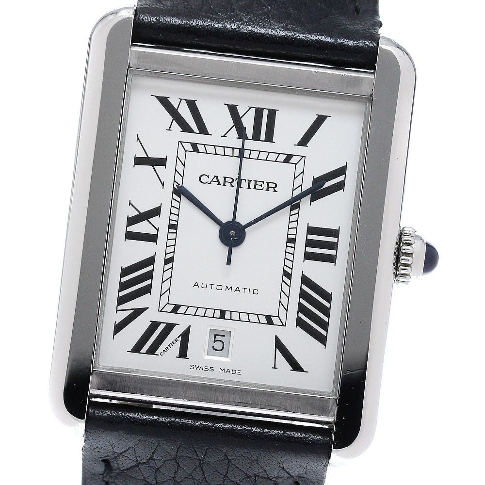 CARTIER Tank solo XL WSTA0029 Date Silver Dial Automatic Men’s Watch_963157
