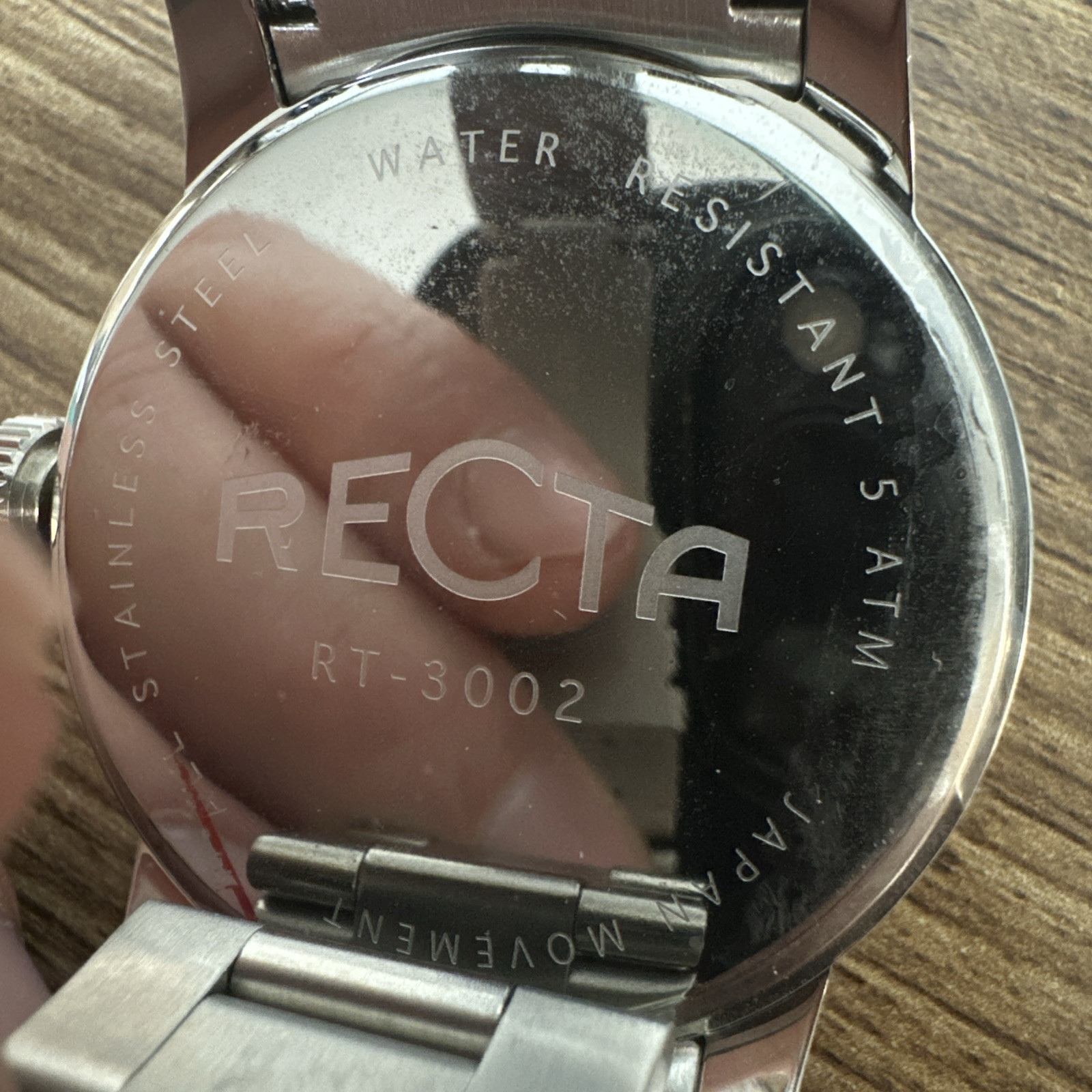 Recta Cavalier 3 Hands Date Maroon RT-3002 Japan Movement Water Resistant 50M