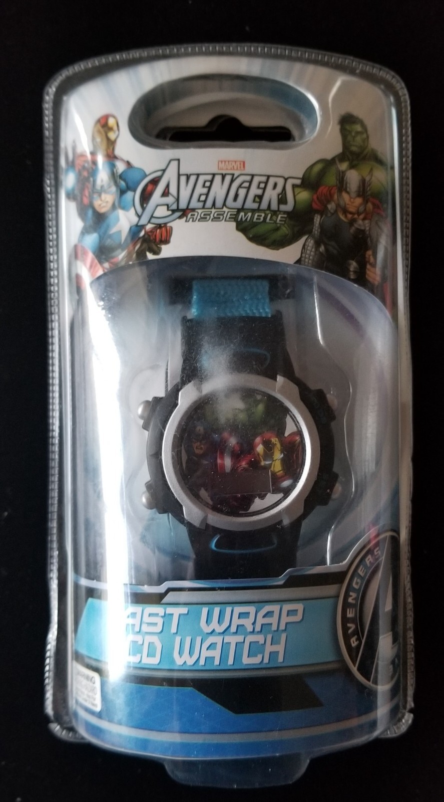 NWT Marvel Avengers Assemble Kid’s LCD Watch Fast Wrap Band Sealed