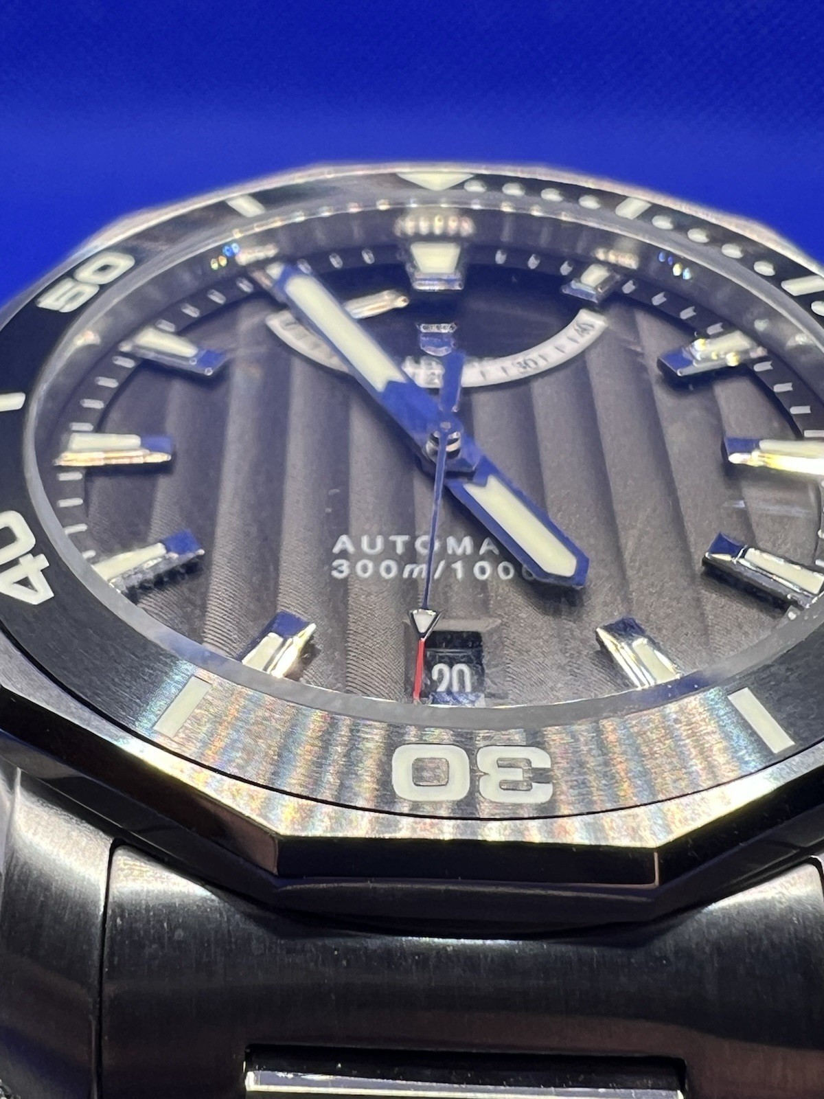 Waldhoff Seawolf II Labradorite SS MW-26CL Automatic Watch Full Set Box Papers