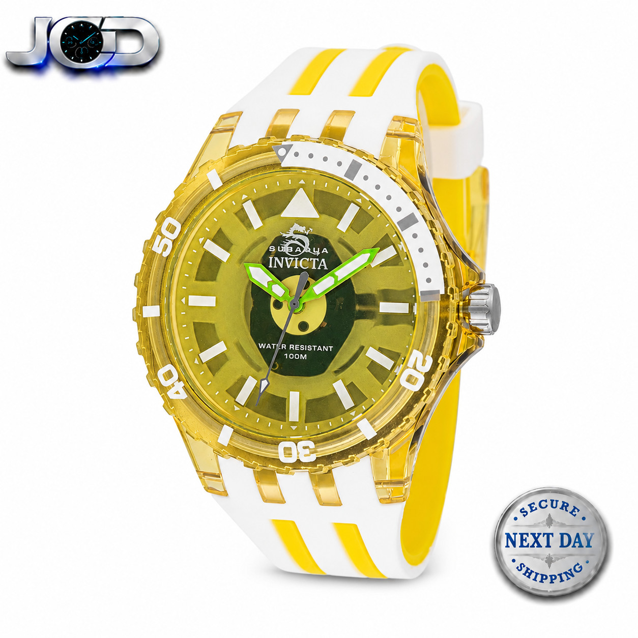 Invicta Subaqua Chromamode Men’s Watch 44mm Yellow (69451)- Brand New