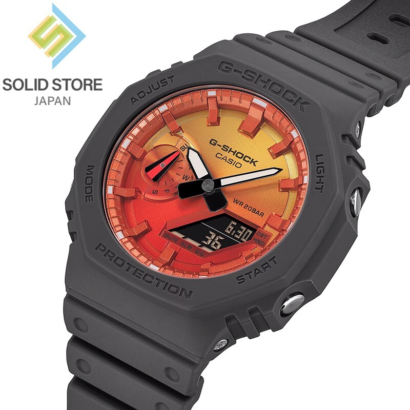 CASIO G-SHOCK GA-2100FL-8AJF Flame Inside Analog Digital Watch CasiOak 45.4mm