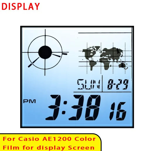 42 Style Display Color Screen Filter for Casio AE1200 Display HD Gradient Filter