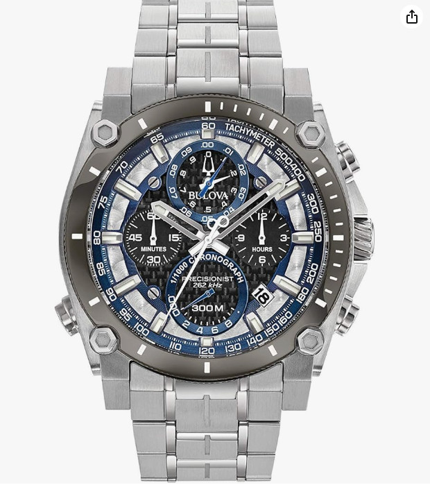 Bulova Men’s Quartz Chronograph Watch with Stainless Steel Bracelet