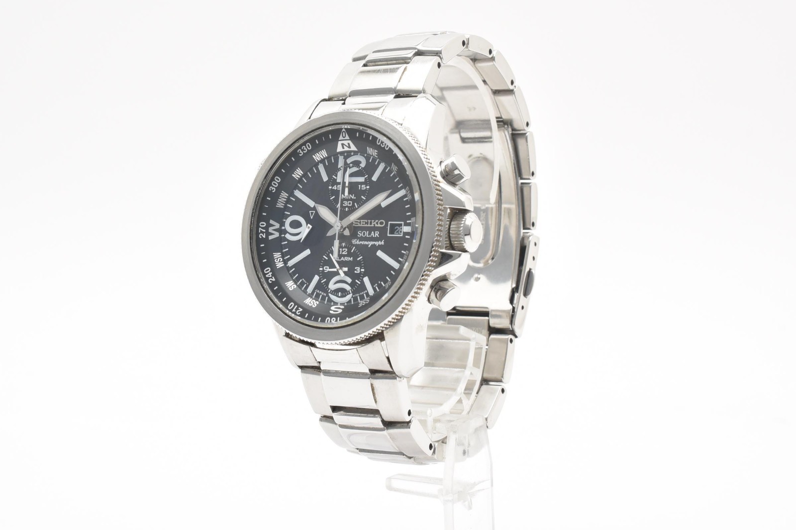 ▶️Seiko Prospex Sky Solar Chronograph V172-0AG0 Black Dial Pilot 2013 Men’s