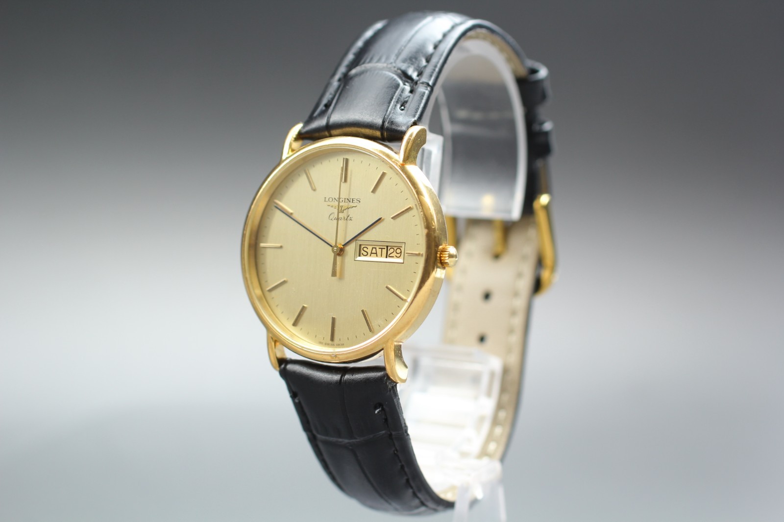 【NEAR MINT】 Longines Grand Classic L4.636.2 32mm Gold Date Quartz Men’s Watch