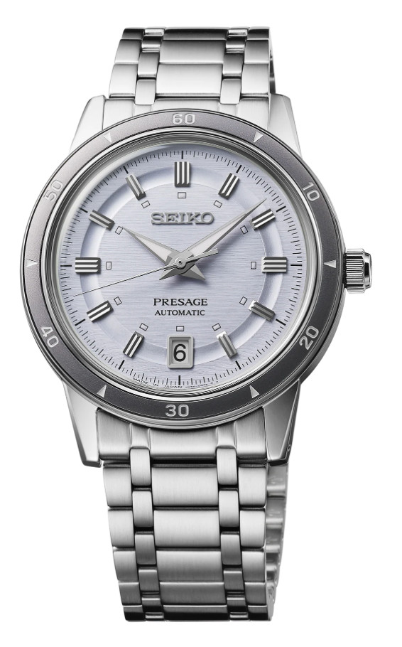 Brand New Seiko Presage Style 60’s Silvery Violet Dial 39.5mm Men’s Watch SRPL73