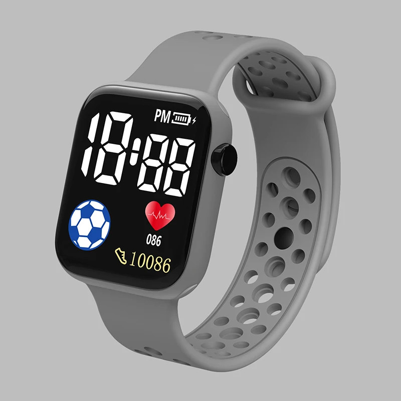 2026 LED Digital Watch For Kids Boys Sports Waterproof Watches Girls Silicone